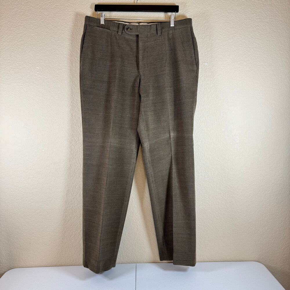 Bullock & Jones Brown Corduroy Pants Loro Piana Zeelander Merino Wool 38R READ